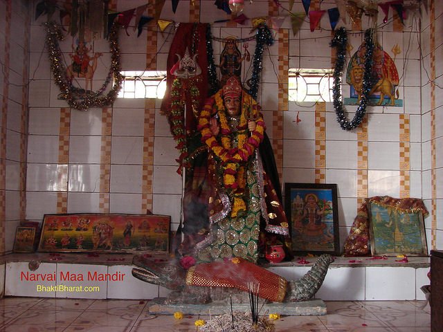 Chetra rakshak devi of district Porbandar. Devotees celebrate vaisakh mela with full energy.