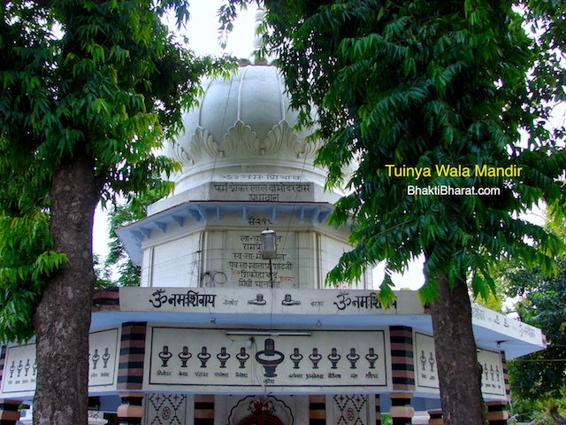 Front View of The Temple Along With Greenery.